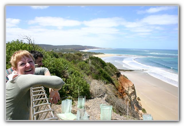 Karen during Drive from Torquay to Lorne Feb 2007